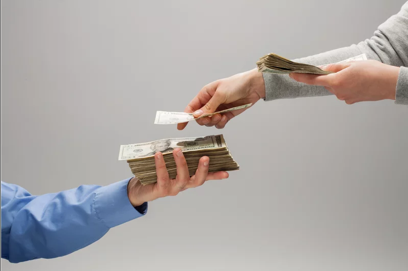 Payroll payment being processed